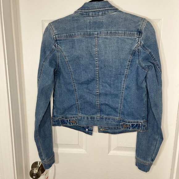William Rast XS Blue Denim Long Sleeve Button Up Denim Jean Jacket NWT - Picture 11 of 14
